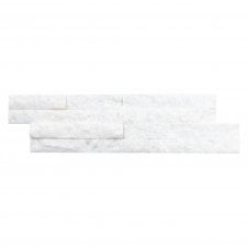 Natural Panel Pure Snow White 10cm x 36cm Split Face Tile