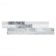 Natural Panel Slate White Grey 10cm x 36cm Split Face Tile