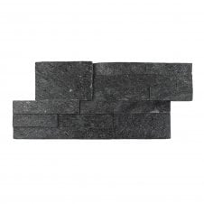 Natural Slate Black Quartzite 18cm x 35cm Wall Tile