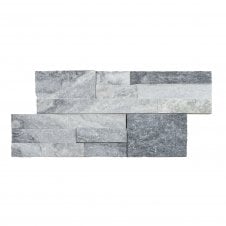 Natural Slate Grey White 18cm x 35cm Wall Tile