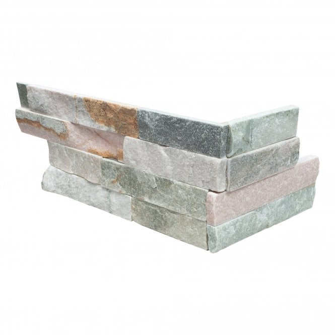 Natural Slate Slim Grey Corner 10cm x 36cm Wall Tile