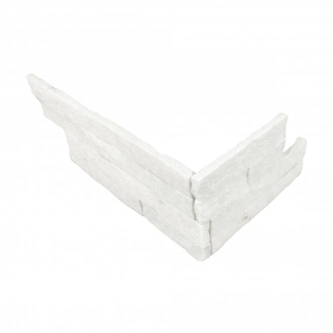 Natural Slate Snow White Corner 10cm x 36cm Wall Tile