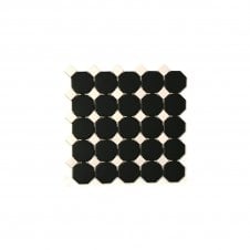 Octagon Black White Dot (5.5cm x 5.5cm) 29.5cm x 29.5cm Mosaic Tile