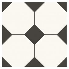 Octagon White Internal Tile 29.8cm x 29.8cm Wall & Floor Tile