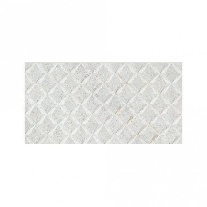 Omega Linen White Decor 31.6cm x 60.8cm Wall & Floor Tile