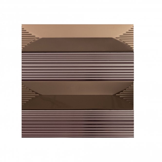 Ophelia Rose Gold (6cm x 24cm) 24.3x24 Mosaic Tile