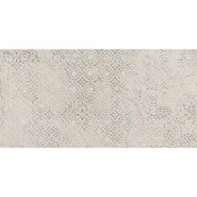 Padua Share Ivory Decor 25cm x 50cm Wall Tile