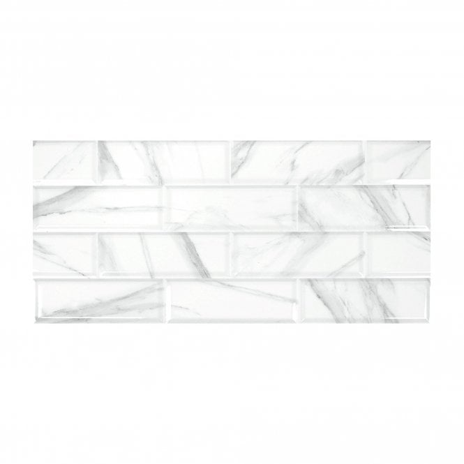 Palatina White Decor 30cm x 60cm Wall Tile