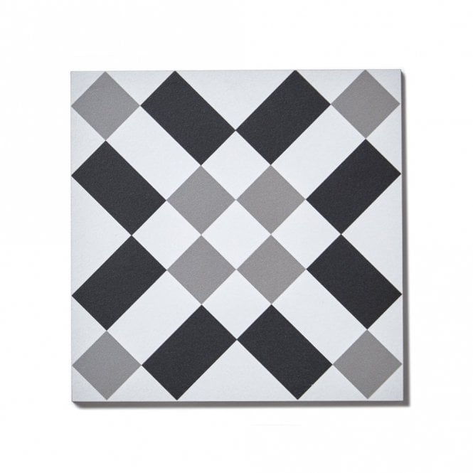 Patchwork B&W 02 20cm x 20cm Wall & Floor Tile