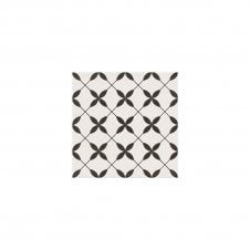 Patchwork Clover Black Pattern 29.8cm x 29.8cm Wall & Floor Tile