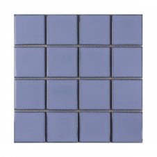 Payan Square Airforce Blue (7.3cm x 7.3cm) 30.5cm x 30.5cm Mosaic Tile