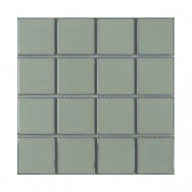 Payan Square Mint Green (7.3cm x 7.3cm) 30.5cm x 30.5cm Mosaic Tile
