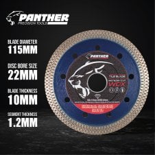 PBWDX Panther Premium Diamond Tile Blade 115mm Wet & Dry cut - 2 Blade Deal