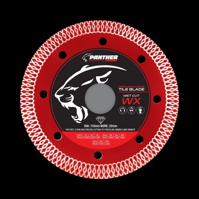 Panther PBWX Premium Diamond Tile Blade 115mm Wet cut - 2 Blade Deal