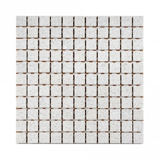 Pearl White (2.5cm x 2.5cm) 30cm x 30cm Mosaic Tile