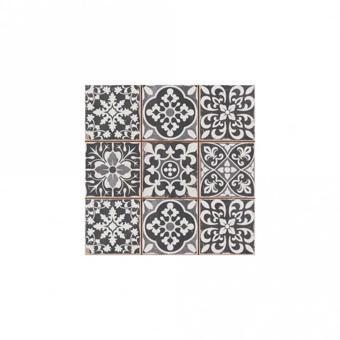 Peronda Faenza - N Negro 33cm x 33cm Wall & Floor Tile