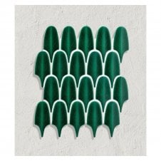 Plume Emerald Green 30.5cm x 30cm Mosaic Tile
