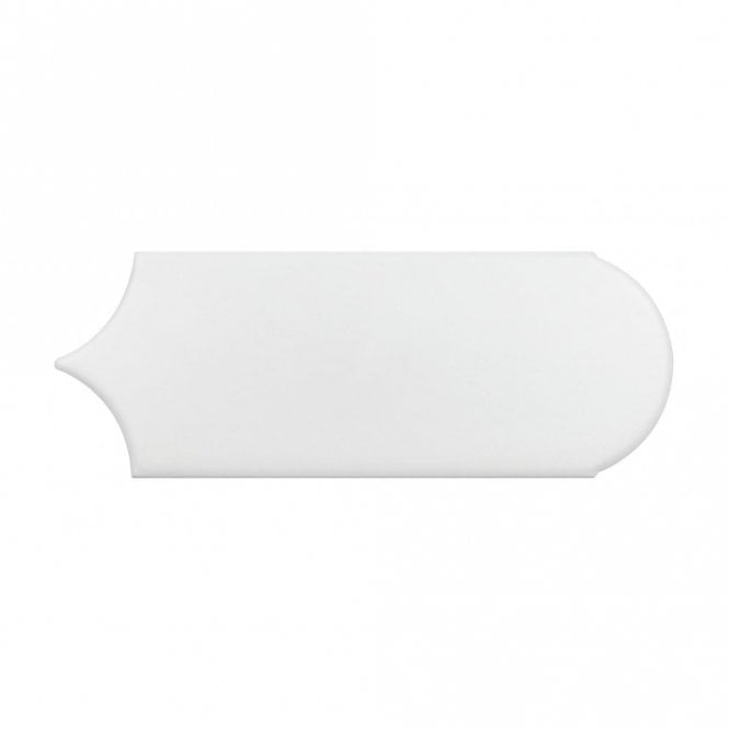 Popsicle White Matt 7.2cm x 19.5cm Wall Tile