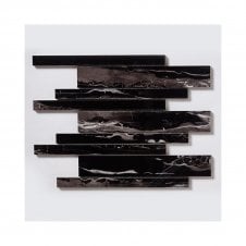 Premium Nero Marquina Bar 30cm x 30cm Mosaic Tile