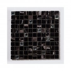 Premium Nero Marquina Jewel 30cm x 30cm Mosaic Tile