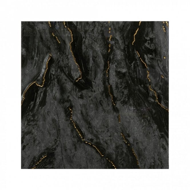 Prestige Crystal Black (Gold) 60cm x 60cm Wall & Floor Tile