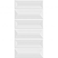 Prisma White Glossy 15cm x 30cm Wall Tile