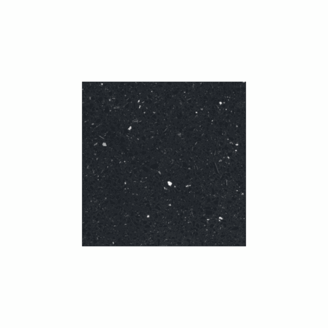 Quartz Lustre Black (10mm) 40cm x 40cm Wall & Floor Tile