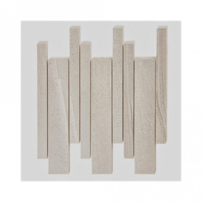 Ramos Taupe Interlock Mosaic (Paros) 29.5cm x 33.2cm Mosaic Tile
