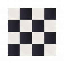 Regency Black & White Small Chequer (7.3cm x 7.3cm) 30cm x 30cm Mosaic Tile