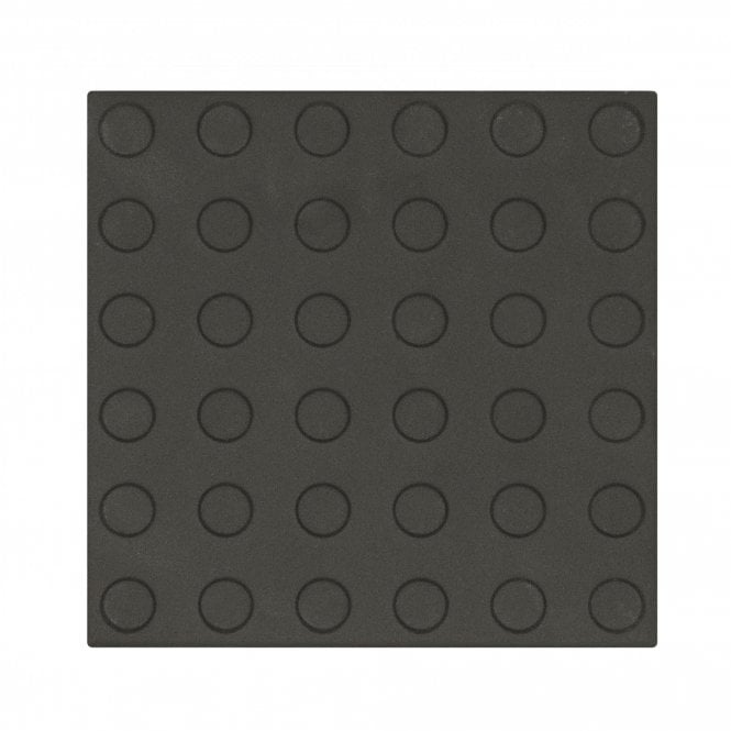 Round Studs Black 14.6cm x 14.6cm Wall & Floor Tile