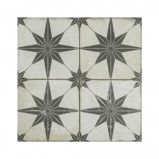 Scintilla Black Pre-Cut 45cm x 45cm Wall & Floor Tile