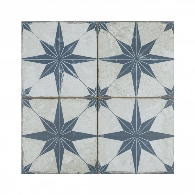 Scintilla Sapphire Blue Pre-Cut 45cm x 45cm Wall & Floor Tile