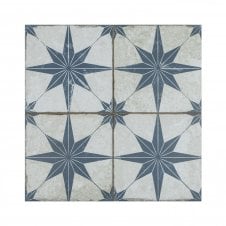 Scintilla Sapphire Blue Pre-Cut 45cm x 45cm Wall & Floor Tile