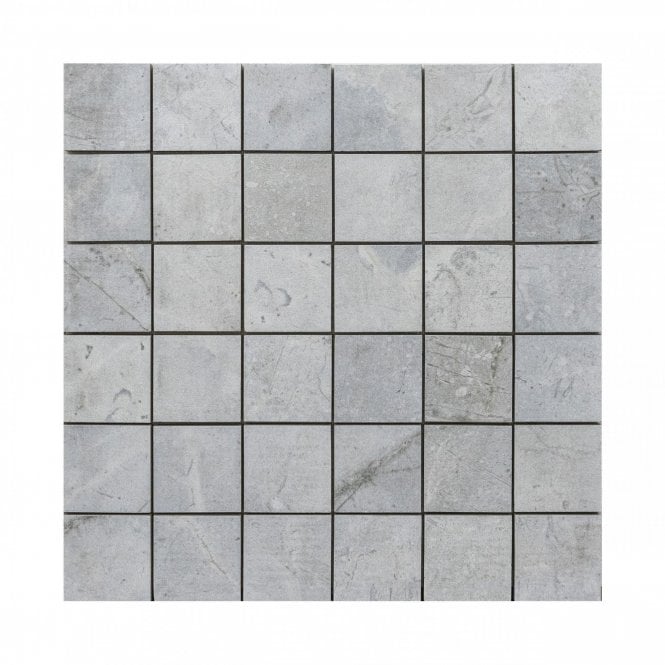 Serenity White Mosaic (5cm x 5cm) (30cm x 30cm) Mosaic Tile