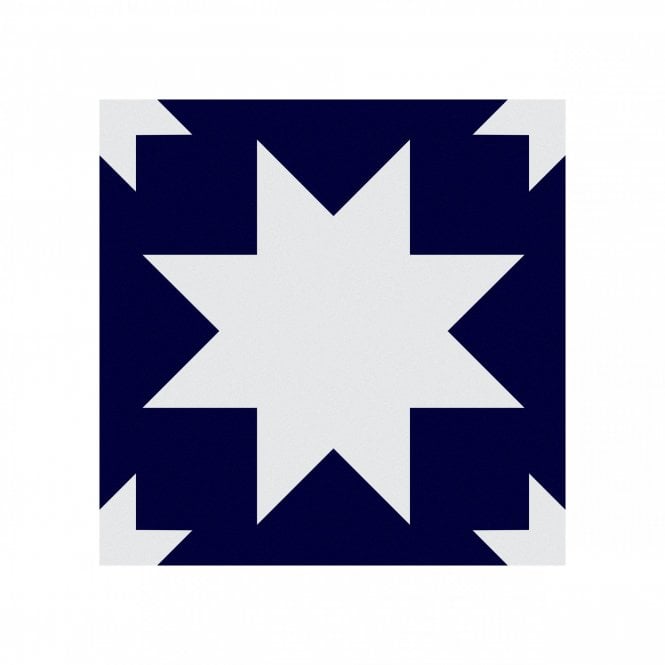 Siena Star Cobalt 20cm x 20cm Wall & Floor Tile