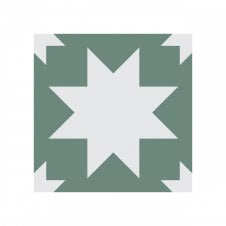 Siena Star Green 20cm x 20cm Wall & Floor Tile