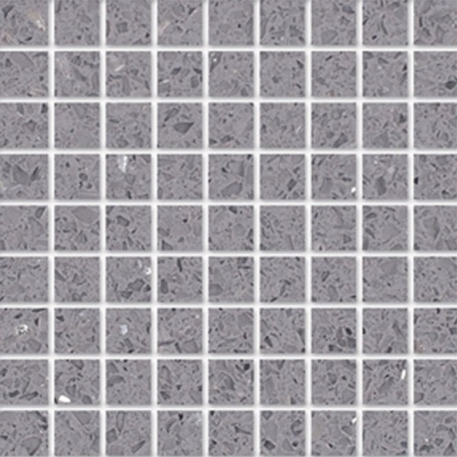 Silver Grey (4.8cm x 4.8cm) 30cm x 30cm Mosaic Tile