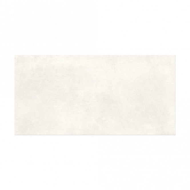 Simonne White Matt 29.8cm x 59.8cm Wall and Floor Tile