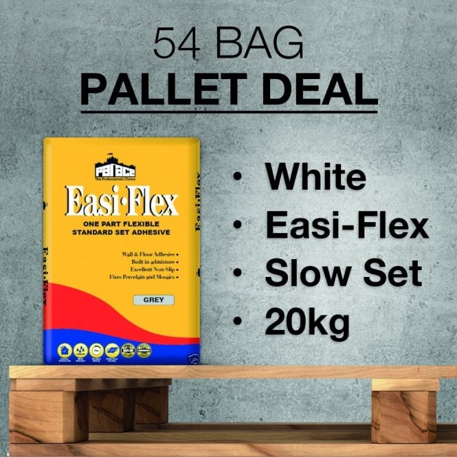 Slow Set White Easiflex White 20kg Full Pallet Deal - 54 Bags