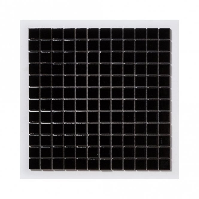 Square Black Glossy (2.3cm x 2.3cm) 30cm x 30cm Mosaic Tile