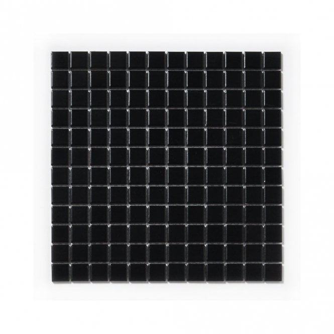 Square Black Matte (2.3cm x 2.3cm) 30cm x 30cm Mosaic Tile