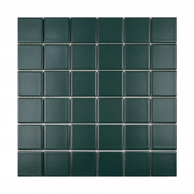 Square Buckingham Green (4.8cm x 4.8cm) 30.6cm x 30.6cm 48cm x 48cm GREEN Mosaic Tile