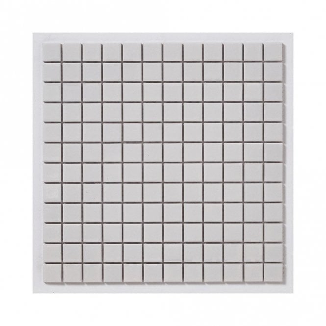 Square Glossy White (2.3cm x 2.3cm) 30cm x 30cm Mosaic Tile