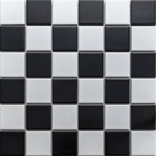 Square L Chessboard Matte (4.8cm x 4.8cm) 30.6cm x 30.6cm Wall & Floor Tile