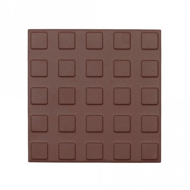 Square Studs Red 14.6cm x 14.6cm Floor Tile