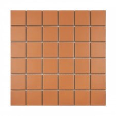 Square Tangerine (4.8cm x 4.8cm) 30.6cm x 30.6cm 48cm x 48cm ORANGE Mosaic Tile