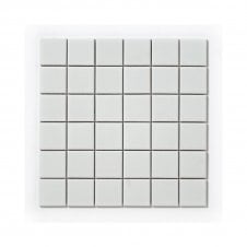 Square White Matte (4.8cm x 4.8cm) 30.6cm x 30.6cm Mosaic Tile