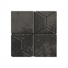 Stardust Mosaico Pyramid Grey Lap 30cm x 30cm Mosaic Tile