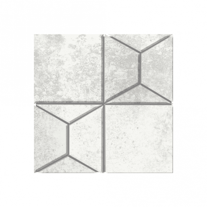 Stardust Mosaico Pyramid White Lap 30cm x 30cm Mosaic Tile