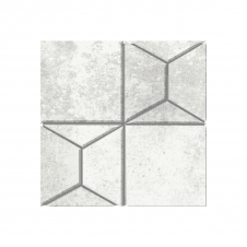 Stardust Mosaico Pyramid White Lap 30cm x 30cm Mosaic Tile